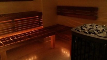 Bastu på fighter centre