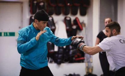 Nybörjargruppen i boxning full