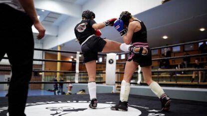 Nybörjargrupperna i kickboxning fulla