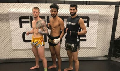Fmt-fighters på tempelmatcherna