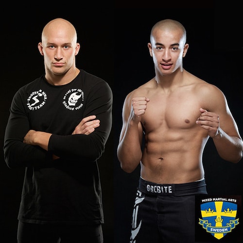 Axel karlsson och heytham tounes tävlar på africa open i amatör mma