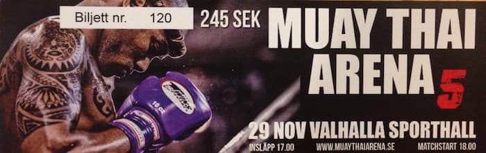Missa inte muay thai arena i göteborg