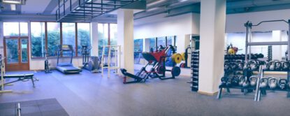 Inträde till centret med gym-tag
