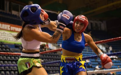 Kickboxningslandslagets uppladdningsläger på fighter centre
