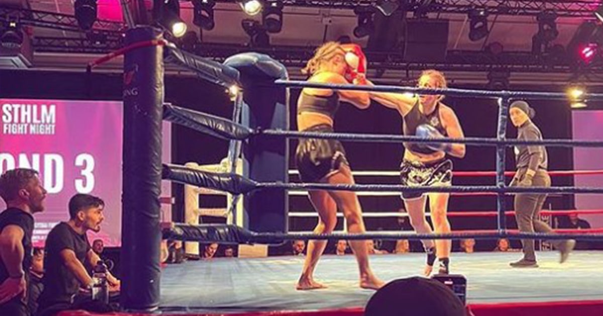 Vinst för evelina wikner på sthlm fight night