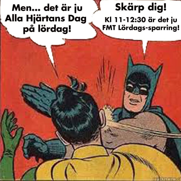Valentinesparring på lördag 14 februari!