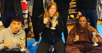 Trippelt guld på fight 83