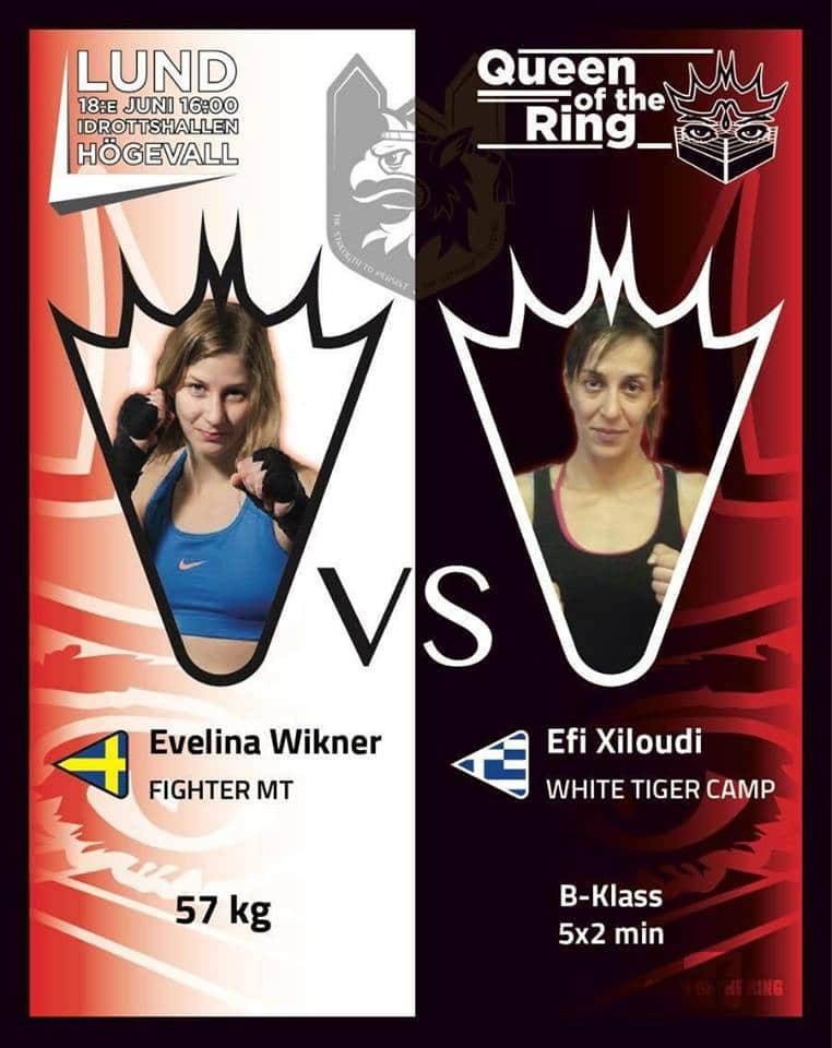 Evelina wikner på queen of the ring