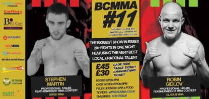 Robin gidlöv går mma match i england