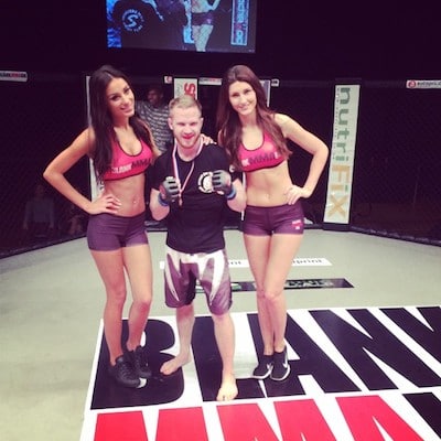 Fredrik jostelius vann sin match på british challenge mma 9