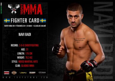 Navid badi går match på trophy mma