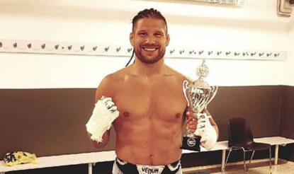 Vinst för per franklin på danish mma night