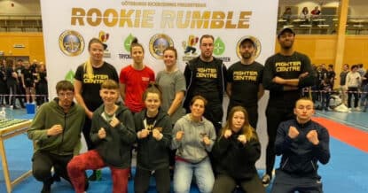 Rookie rumble för fighter kickboxning