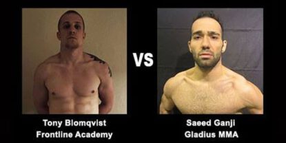 Saeed ganji på the zone fc fight night