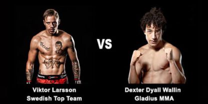 Dexter dyall wallin på the zone fc fight night
