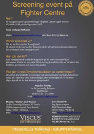 Viscus erbjuder gratis screening på fighter centre på söndag