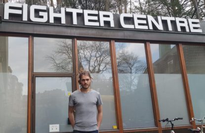 Lasse ulveklint masserar på fighter centre
