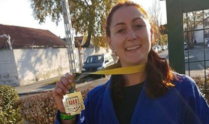 Guld för natalie lycén på bjj hungarian open
