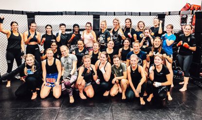 Stor uppslutning på tjejsparring